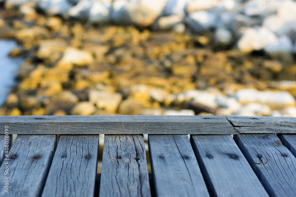 wooden board empty table in front of blurred background wooden board empty table in front of blurred background