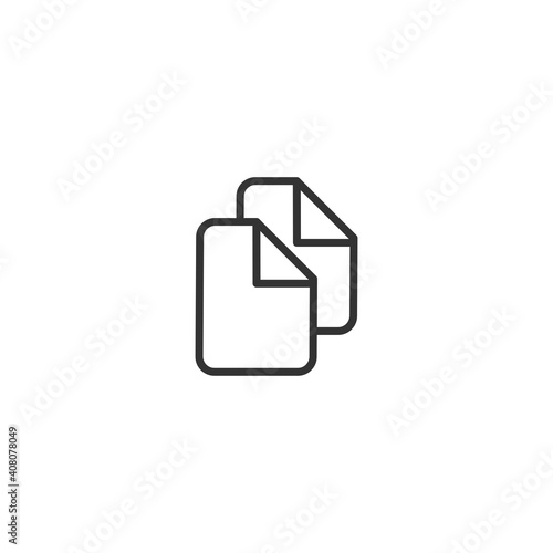 Copy icon. File symbol modern, simple, vector, icon for website design, mobile app, ui. Vector Illustration
