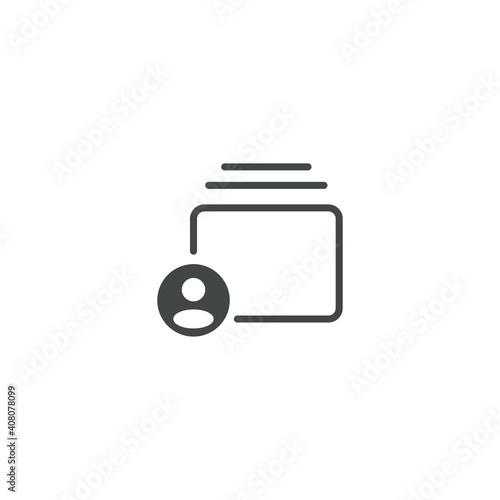 Shared album icon. Window symbol modern, simple, vector, icon for website design, mobile app, ui. Vector Illustration
