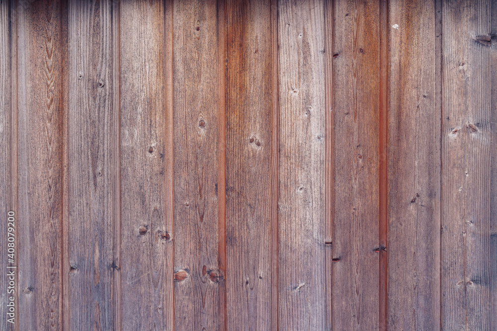Photo of a wooden boards wall background.