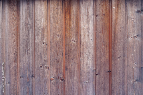 Photo of a wooden boards wall background.