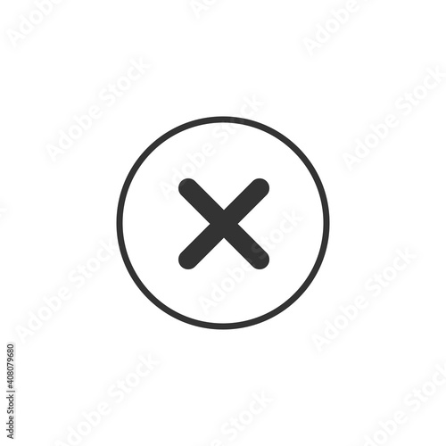 Close icon. Cross symbol modern, simple, vector, icon for website design, mobile app, ui. Vector Illustration