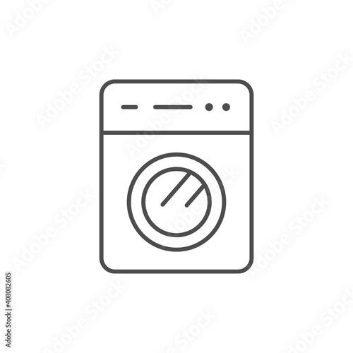 Washing machine line outline icon