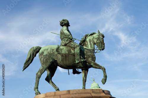equestrian statue of Franz Joseph the 1. in Vienna  austria
