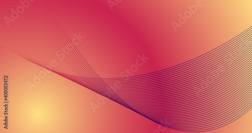 Beautiful twirl ribbon desktop background. Beautiful 3d ribbon with gradient color.