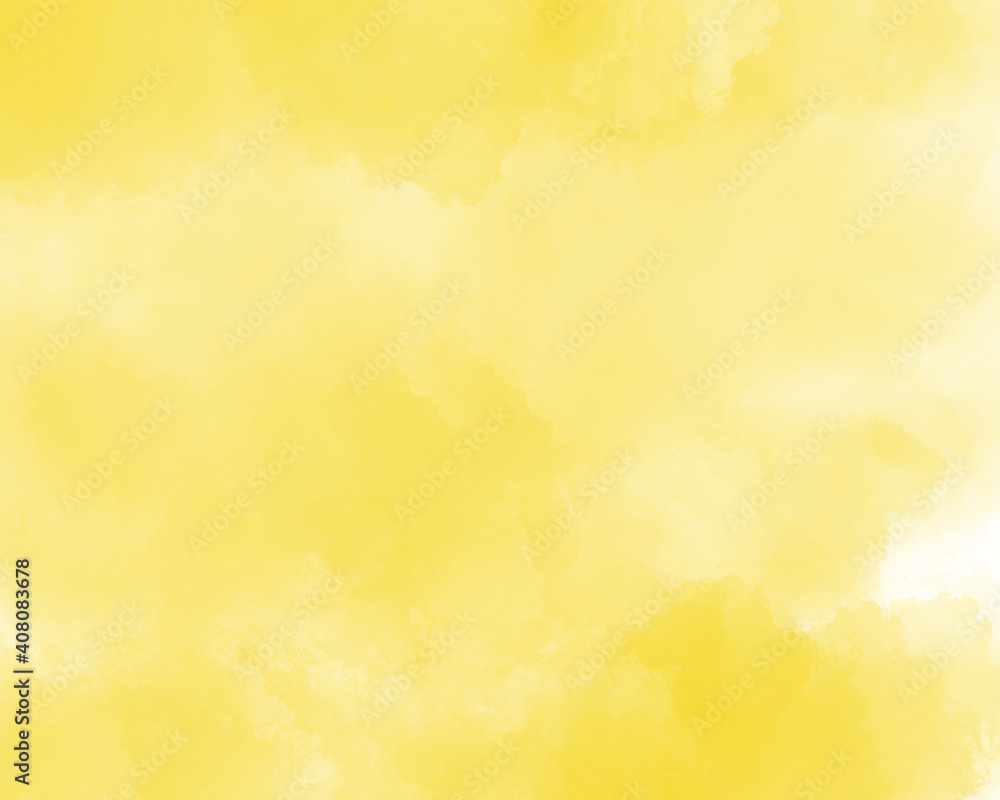 Hand drawn watercolor aquarelle illustration. Painted yellow abstract texture. Design for plaster, fabric, paper, panoramic, banner, web, poster, mockup, background, wallpaper, backdrop. Hand drawn watercolor aquarelle illustration. Painted yellow abstract texture. Design for plaster, fabric, paper, panoramic, banner, web, poster, mockup, background, wallpaper, backdrop.