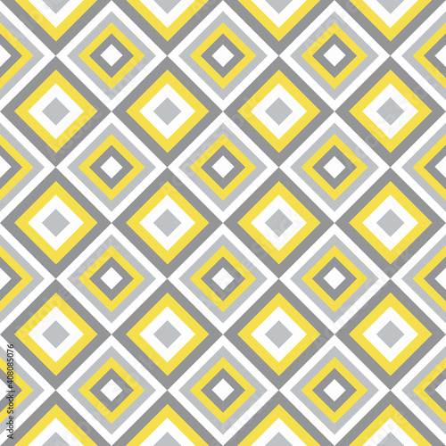 Seamless illuminating yellow and ultimate gray vertical squares pattern, graphic design vector, wallpaper, fabric, packaging paper, print