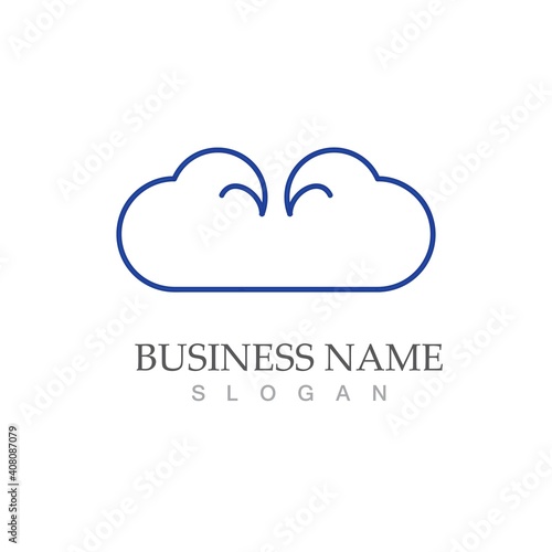 Cloud template vector