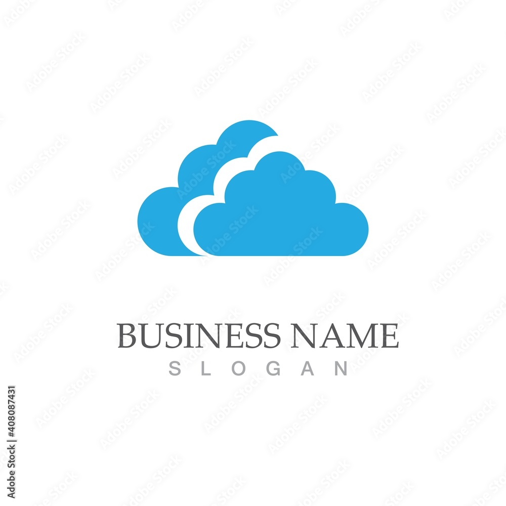 Cloud template vector Cloud template vector