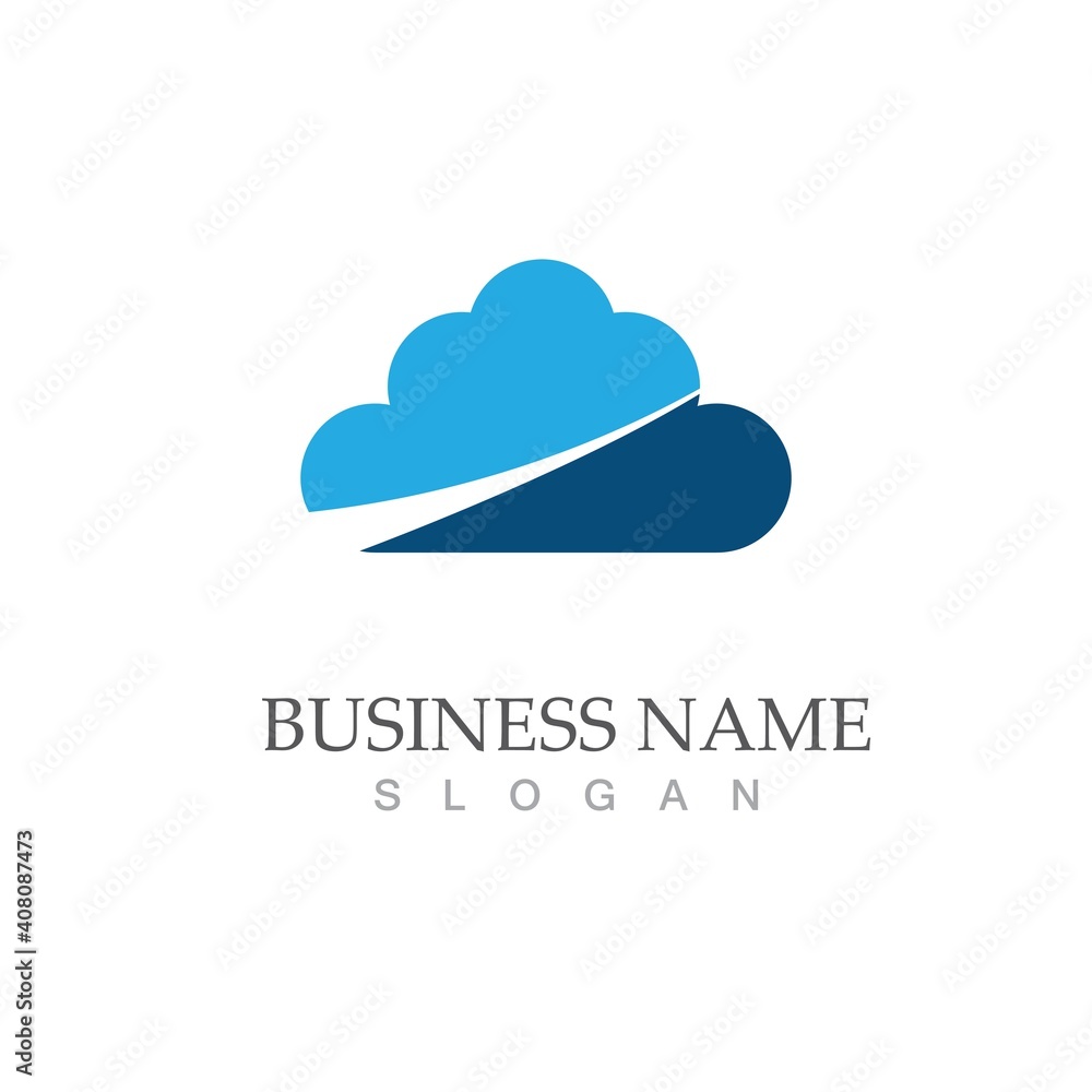 Cloud template vector Cloud template vector