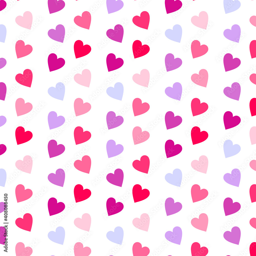 seamless valentine day background with hearts. seamless pattern with hearts