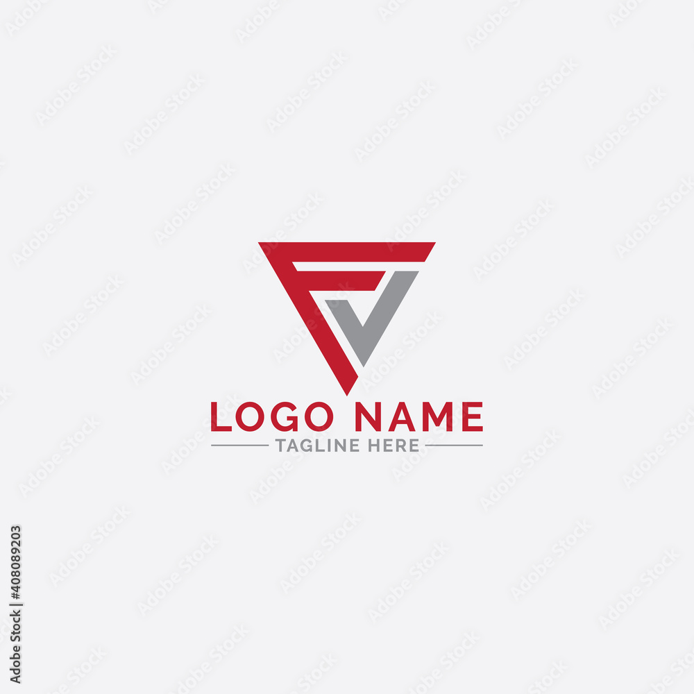 FV letter logo design vector template FV letter logo design vector template