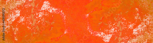 Abstract red orange colorful marble granite natural stone ocean texture background banner panorama