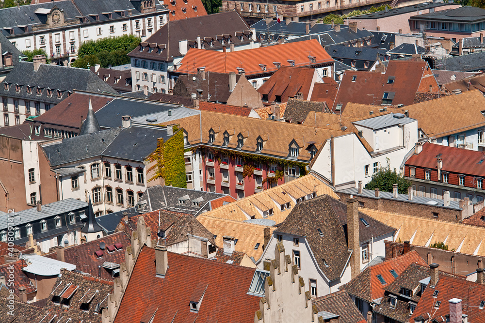 Dächer der Stadt Straßburg