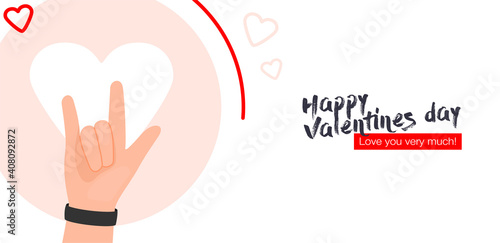 I love you heart sign. Concept on Valentine day with expresses love to you, message of love using hand gestures, shapes heart with both hands. ily sign
