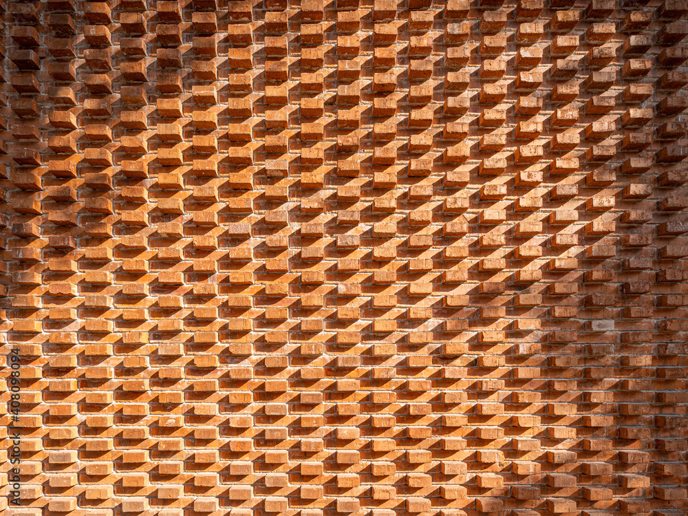 Red brick wall in the sun Red brick wall in the sun