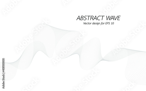 abstract background with white waves