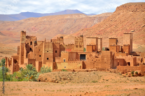 Historic ighrem or ksar in Marocco photo