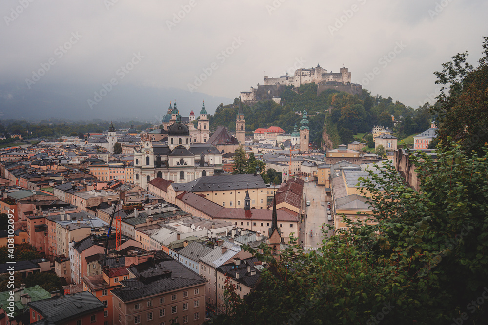 Salzburg, Austria, Europe. City in Alps of Mozart birth.