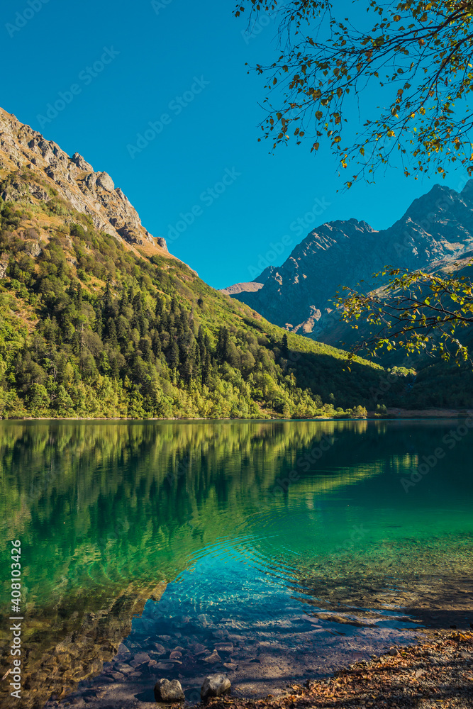 lake in the mountains