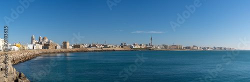 panorama cityscape view of the historic city center in Cadiz © makasana photo