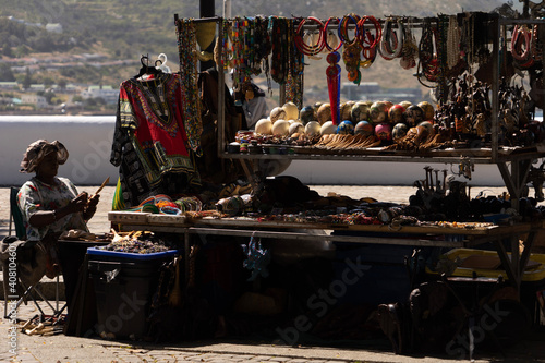 African woman selling her goods