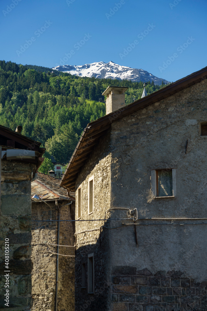 View of Bormio, Valtellina, Italy View of Bormio, Valtellina, Italy