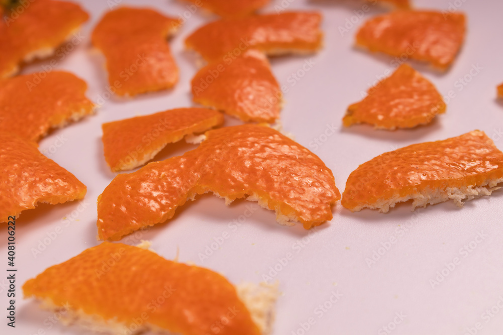 tangerine peels lie orange side up and shine tangerine peels lie orange side up and shine