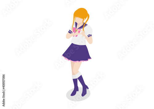 コスチュームプレー・コスプレイヤー・仮装のイラスト素材