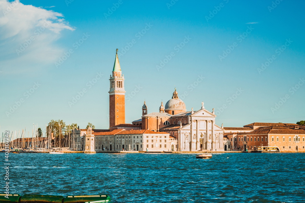 Landscape of Venice. San Giorgio Maggiore church.