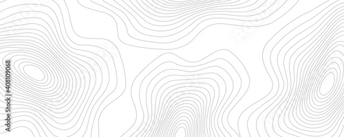 Abstract gray background. Minimal topographic line contour map style. Vector wavy geographic grid map style. Eps 10 Vector