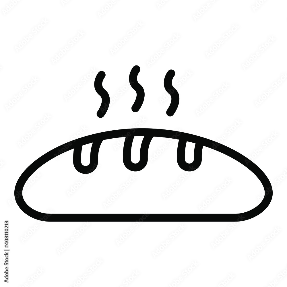 bread vector outline icon. Modern thin line symbols. Collection of traditional elements. bread vector outline icon. Modern thin line symbols. Collection of traditional elements.