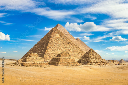 View of pyramids