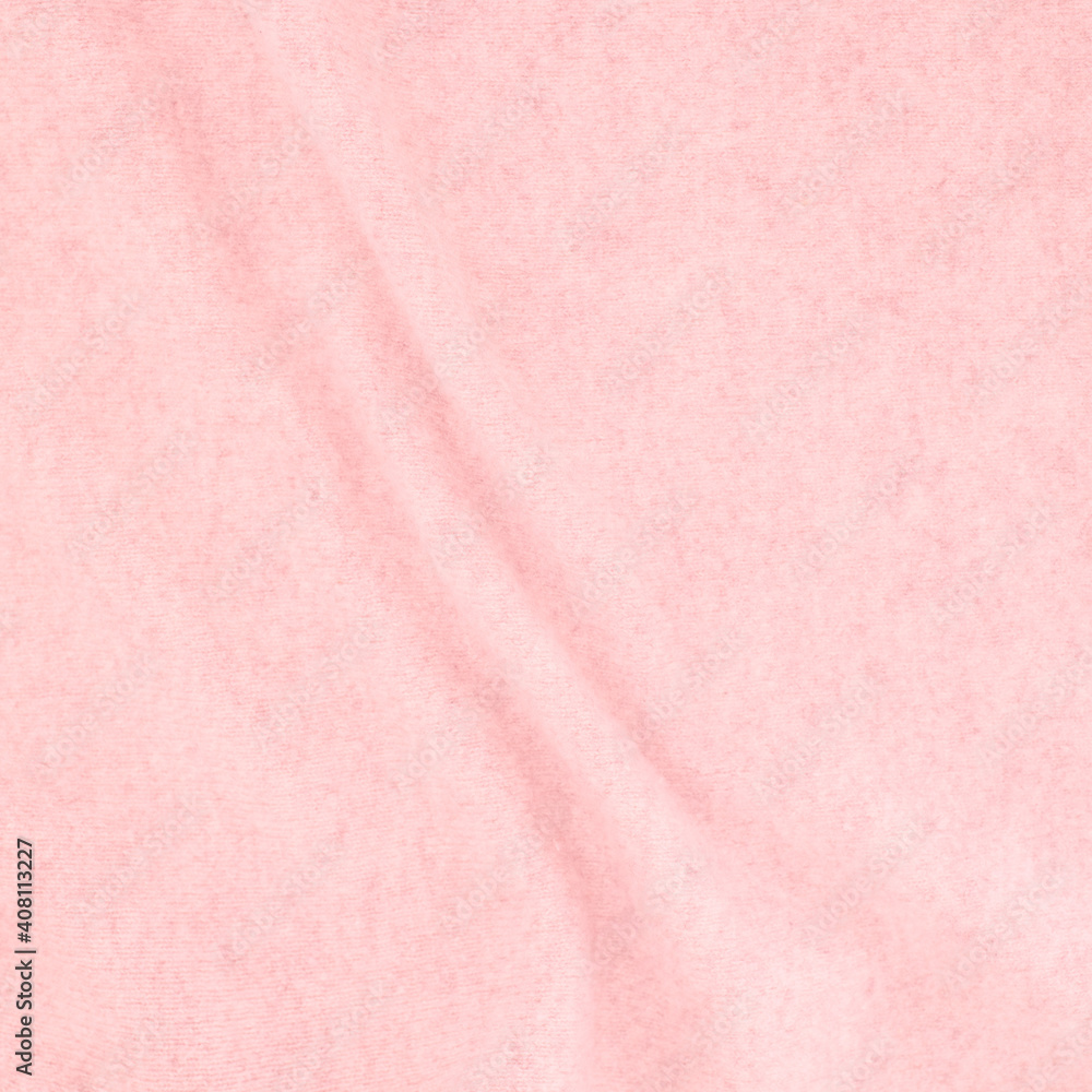 Fototapeta premium close up of pink cashmere texture - Sustainable Fashion Concept