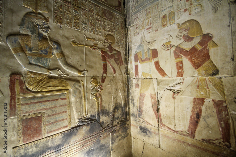 Temple of Sethos I in Abydos, Egypt