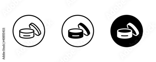 Skin care cream tube, jar, bottle PAO cosmetics, packaging of butter, anti age lifting face, body  mask, cosmetic product package beauty container icons button, vector, sign, symbol, logo, isolated 