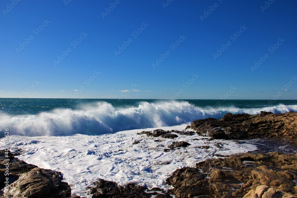 Fototapeta premium coup de vent en méditerranée 