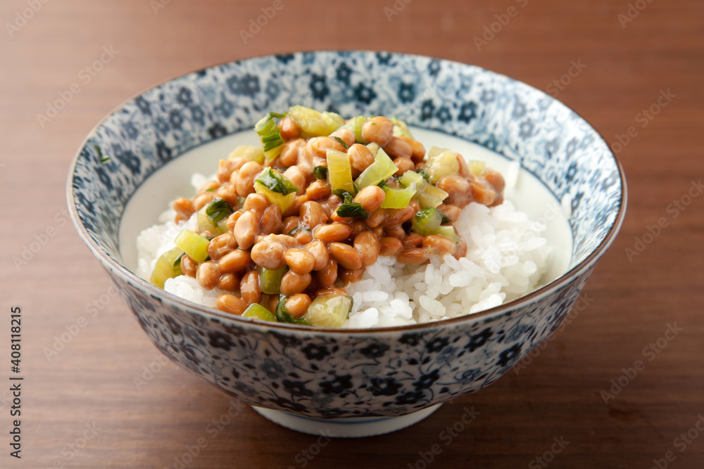 野沢菜納豆ご飯 野沢菜納豆ご飯