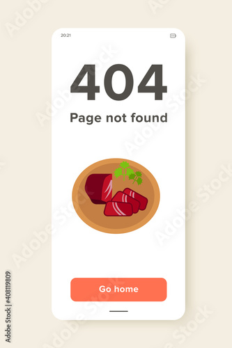 Icon of dish of basturma. Traditional Armenian food, national cuisine, meat dish, restaurant food. Food concept. Can be used for topics like traditional cuisine, lifestyle, beef