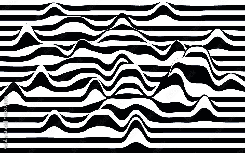 Zebra lines going geometric. Waves, black and white vibes, distortions. Fun graphics. Good times. Zebra lines going geometric. Waves, black and white vibes, distortions. Fun graphics. Good times.