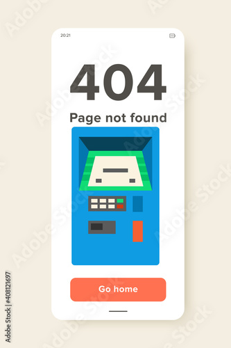 Vector icon of automated teller machine. Cash dispenser, cashpoint, payment. Banking service concept. Can be used for topics like banking, finance, business