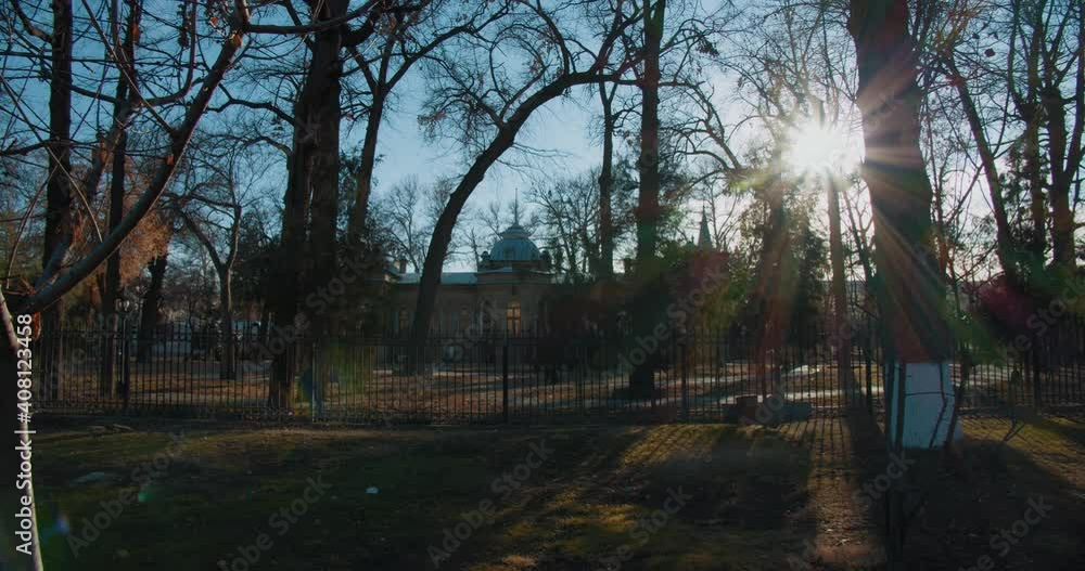 Palace of Duke Nikolai Romanov in Tashkent. The elegant palace built in 1891 with gray-yellow bricks. Video 17 of 19 Rear Palace of Duke Nikolai Romanov in Tashkent. The elegant palace built in 1891 with gray-yellow bricks. Video 17 of 19 Rear