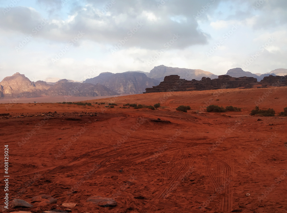 Wadi Rum desert in Jordan