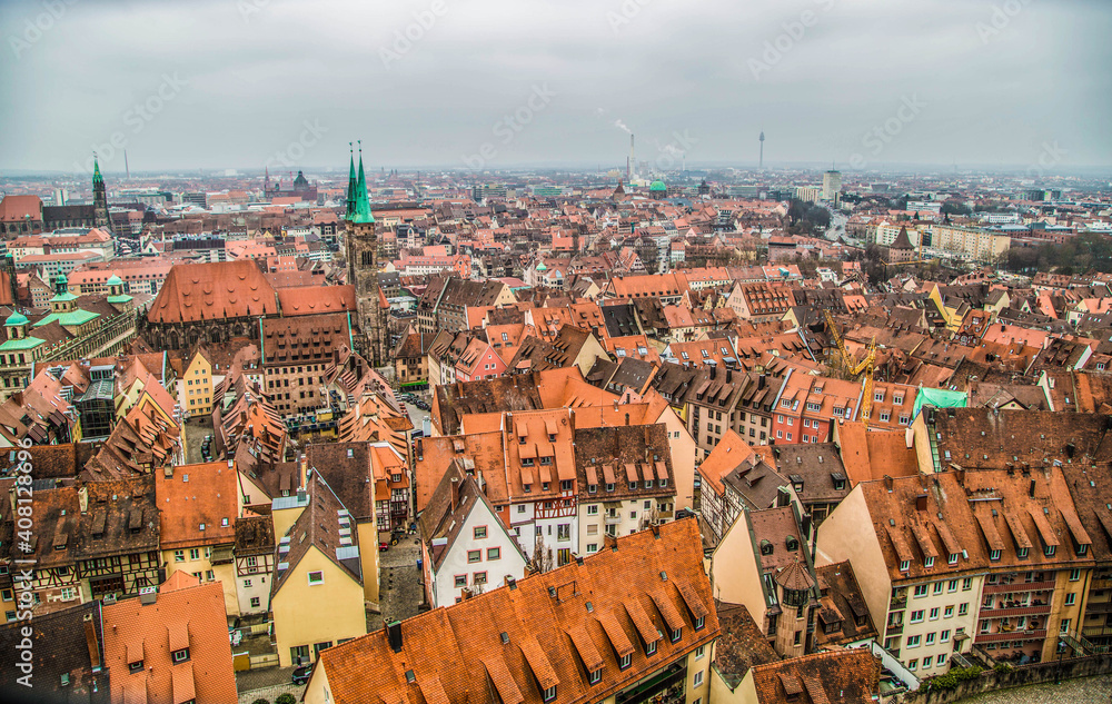 Obraz premium Nürnberg Altstadt und Sehenswürdigkeiten