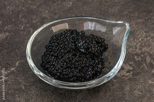 Luxury strugeon fish black caviar