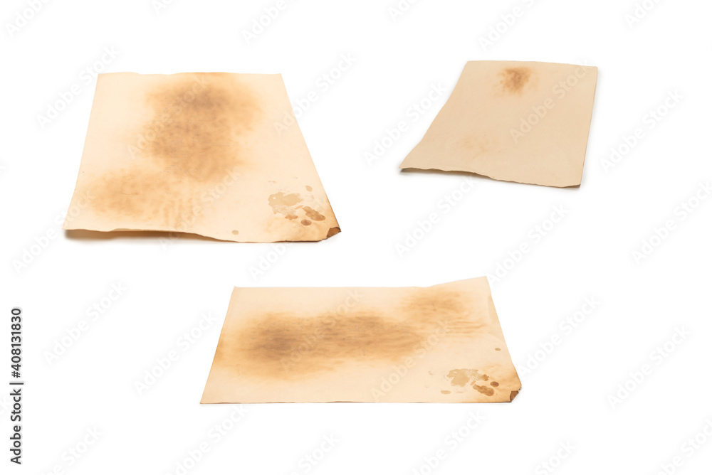 Old crumpled beige paper background. Old crumpled beige paper background.