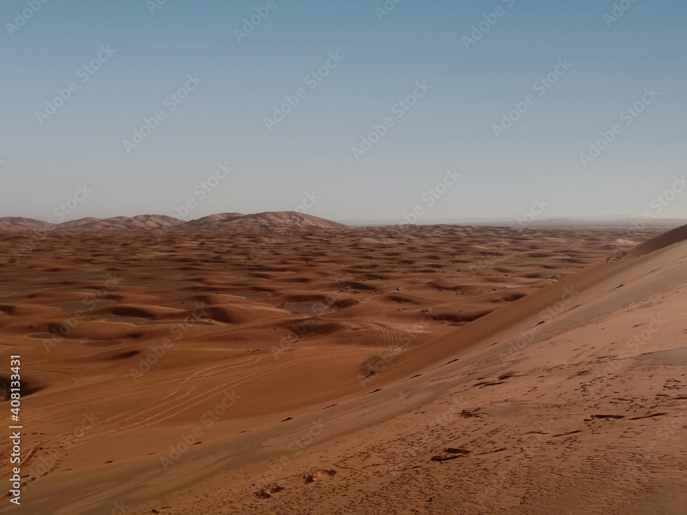Sahara desert views from a dune Sahara desert views from a dune