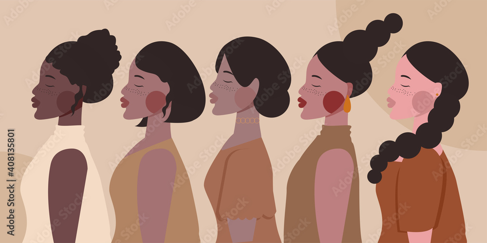flat vektor womens illustration flat vektor womens illustration