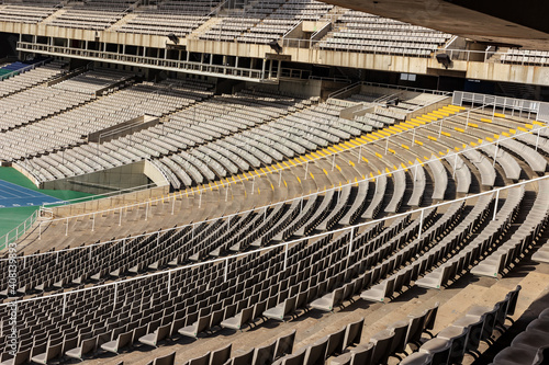 Empty seats at the Soccer Stadium © Emoji Smileys People
