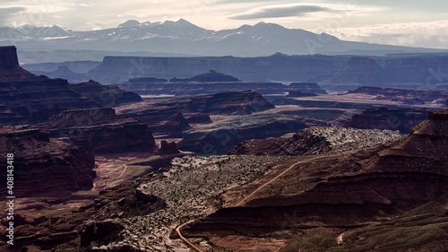 View across Colorado River from Canyonland National Park